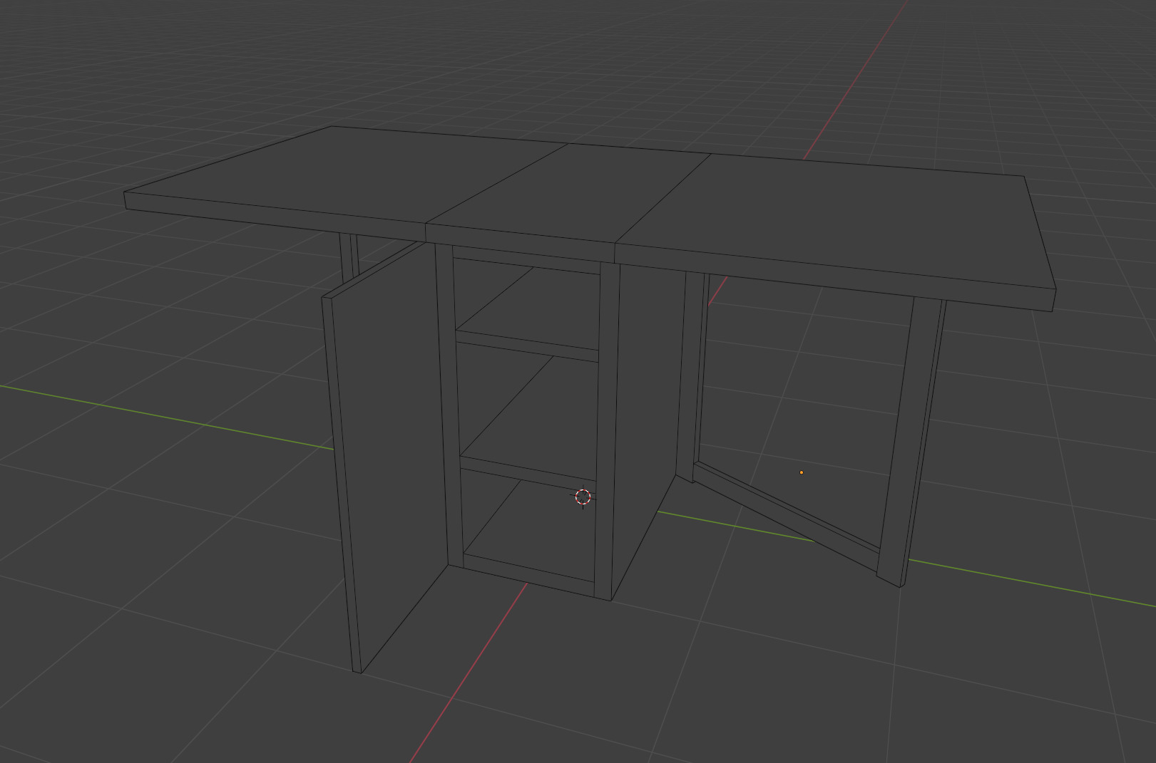 Soviet Table PS1 Style Low-poly 3D model_4