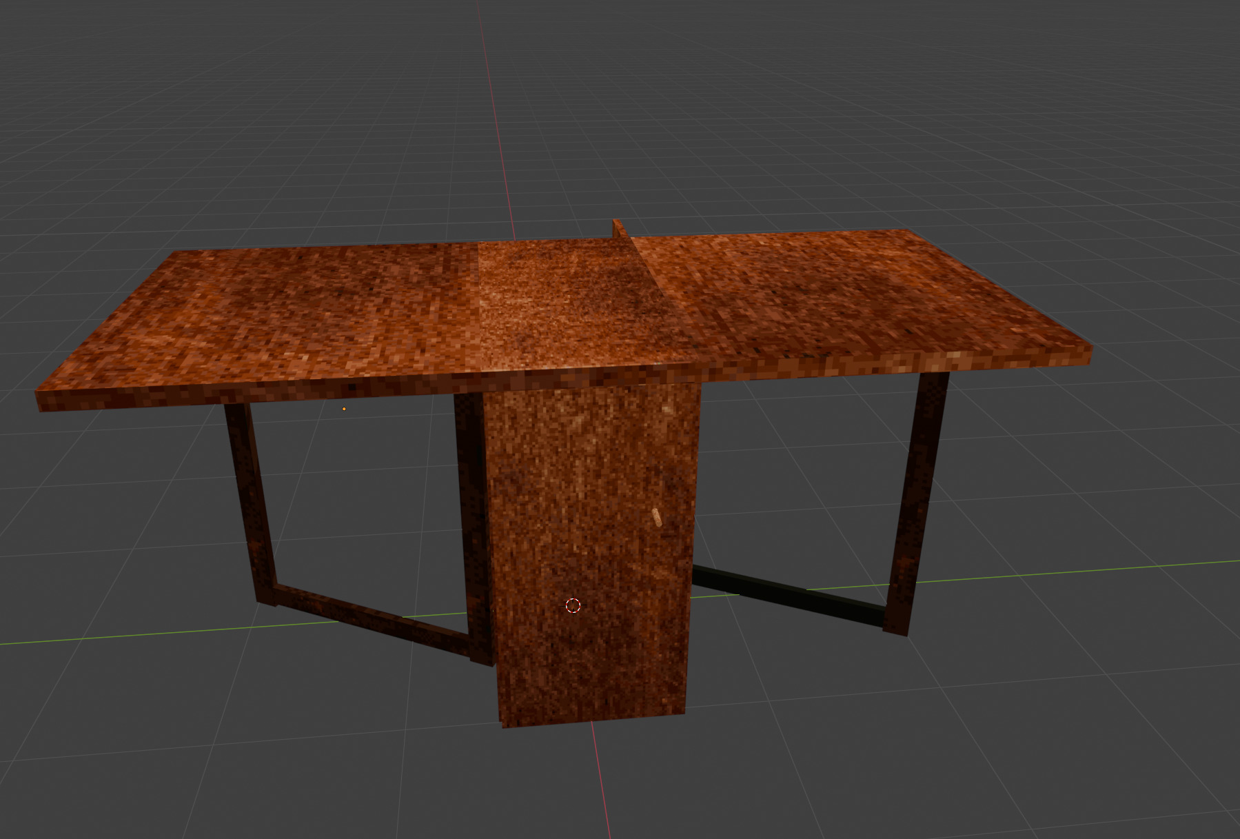 Soviet Table PS1 Style Low-poly 3D model_2