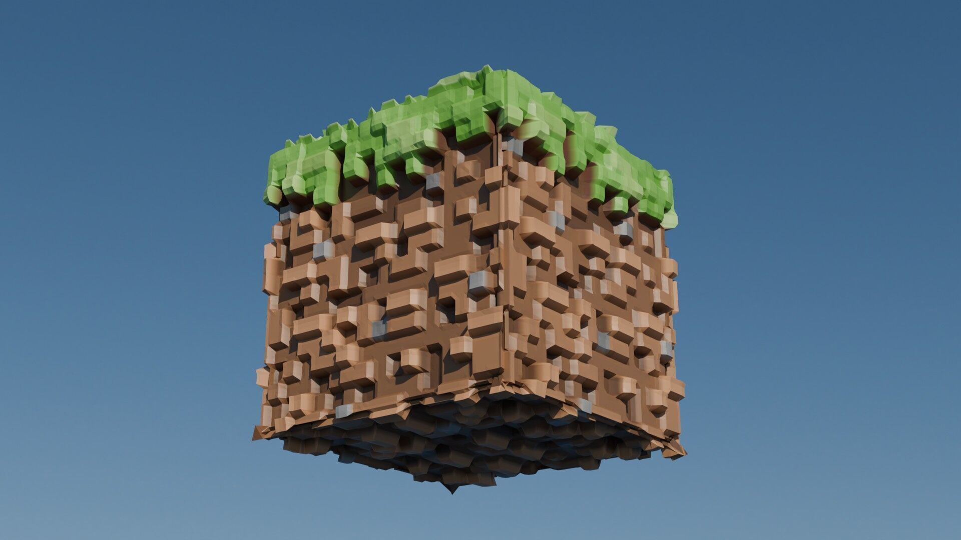 Minecraft 3d Grass Block  3D model_1