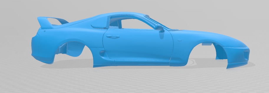 1997 Toyota Supra MK4 - Solid Body Car Model 3D print model_6
