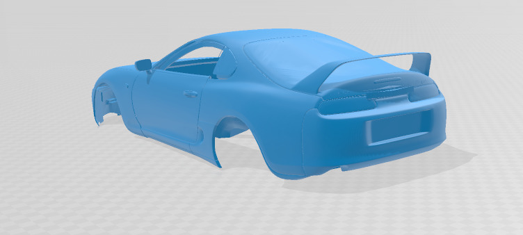 1997 Toyota Supra MK4 - Solid Body Car Model 3D print model_3