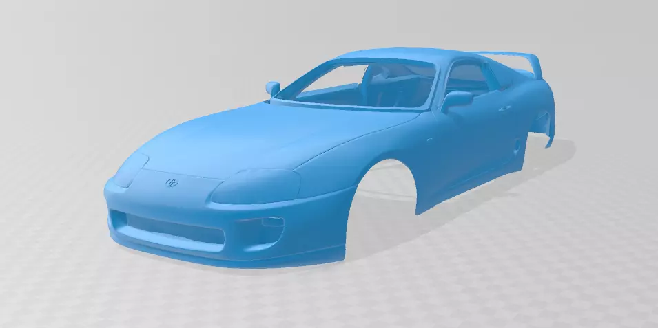 1997 Toyota Supra MK4 - Solid Body Car Model 3D print model_0