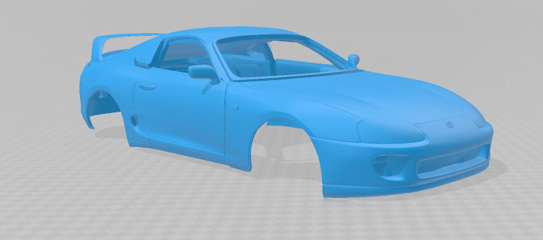 1997 Toyota Supra MK4 - Solid Body Car Model 3D print model_7