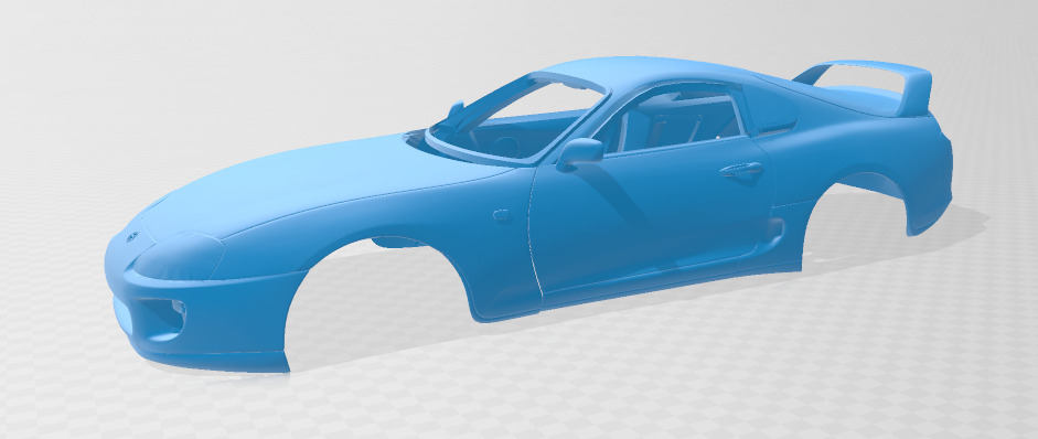 1997 Toyota Supra MK4 - Solid Body Car Model 3D print model_1