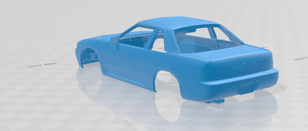 1988 - 1993 Nissan Silvia S13 - Body Car STL Model 3D print model_2
