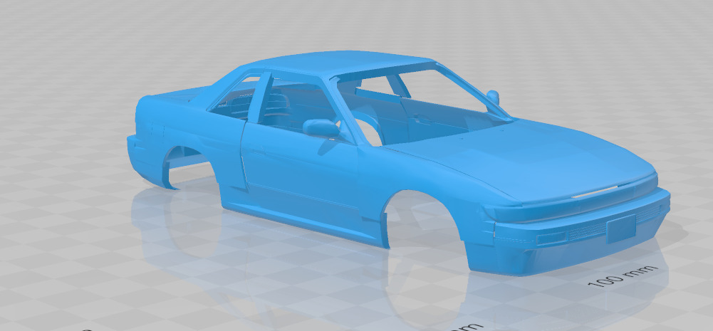 1988 - 1993 Nissan Silvia S13 - Body Car STL Model 3D print model_7