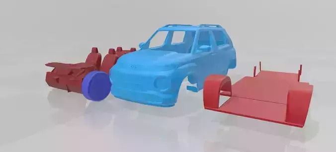 Hyundai Inster 2025 - Separate Parts STL Model 3D print model