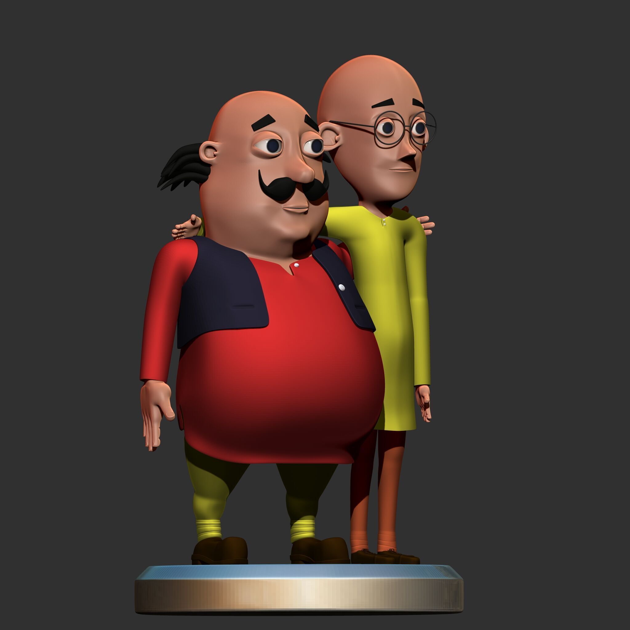 Motu Patlu Inspired Characters 3D Print Read 3D print model_1