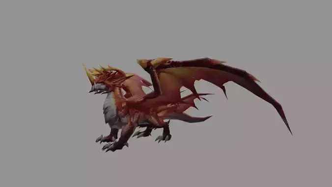 FlamiesDrak Fantasy Low Poly