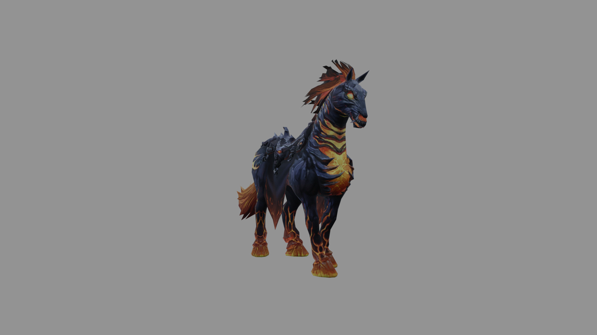 Flamies Horse Low Poly Low-poly 3D model_1