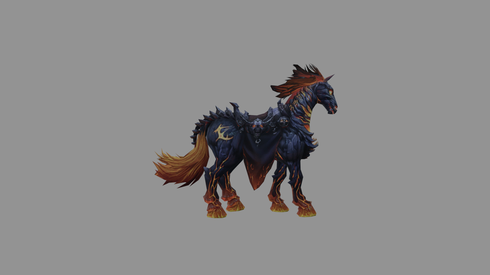 Flamies Horse Low Poly Low-poly 3D model_2
