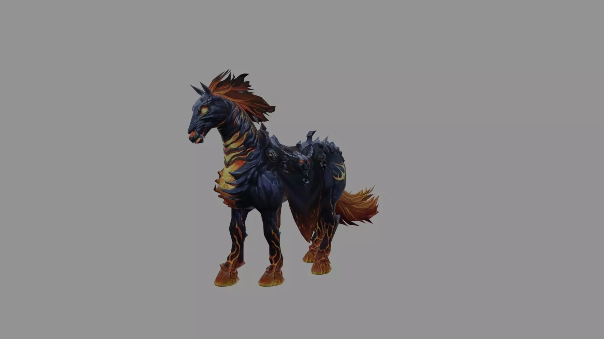 Flamies Horse Low Poly Low-poly 3D model_0