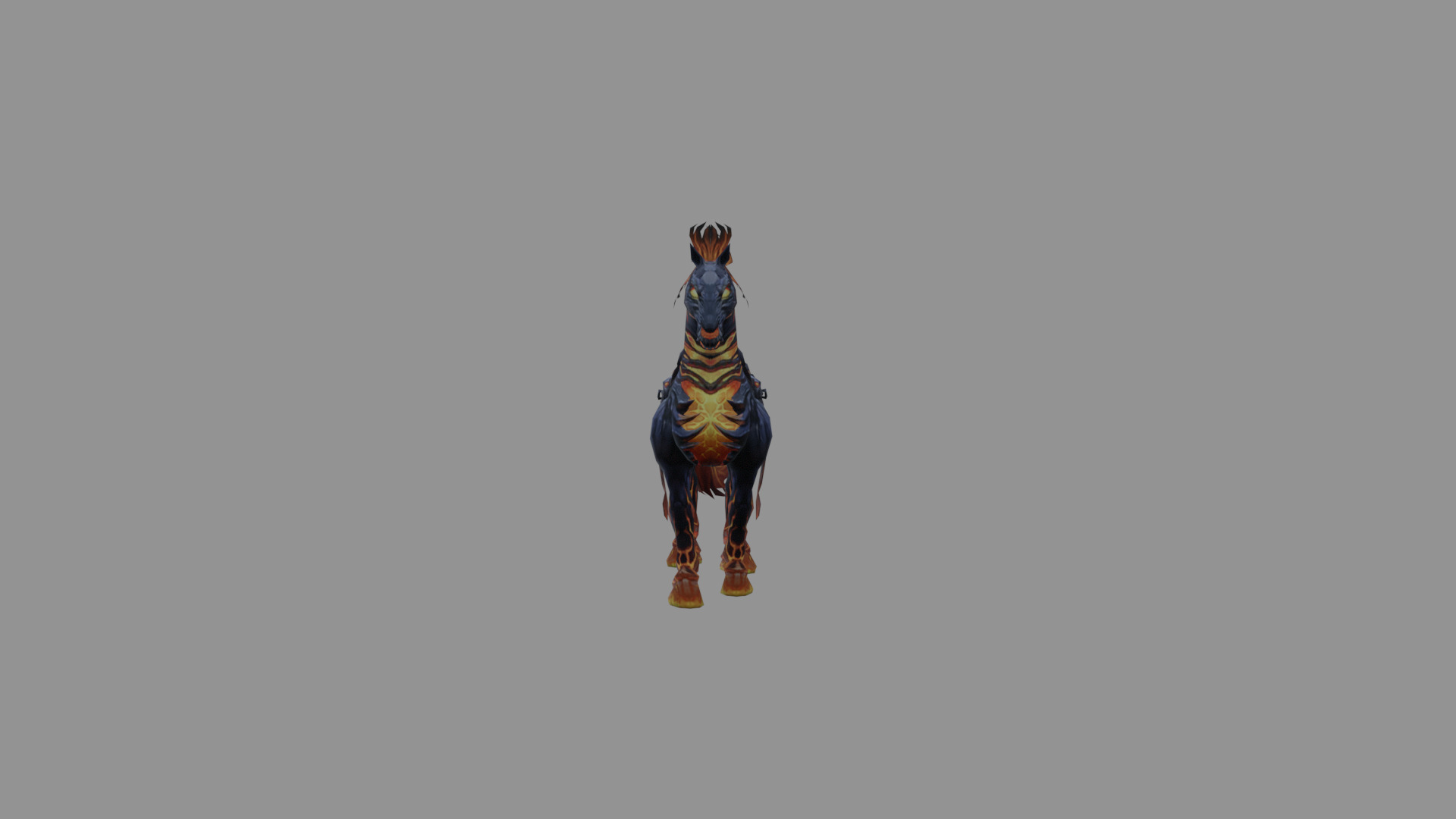 Flamies Horse Low Poly Low-poly 3D model_5