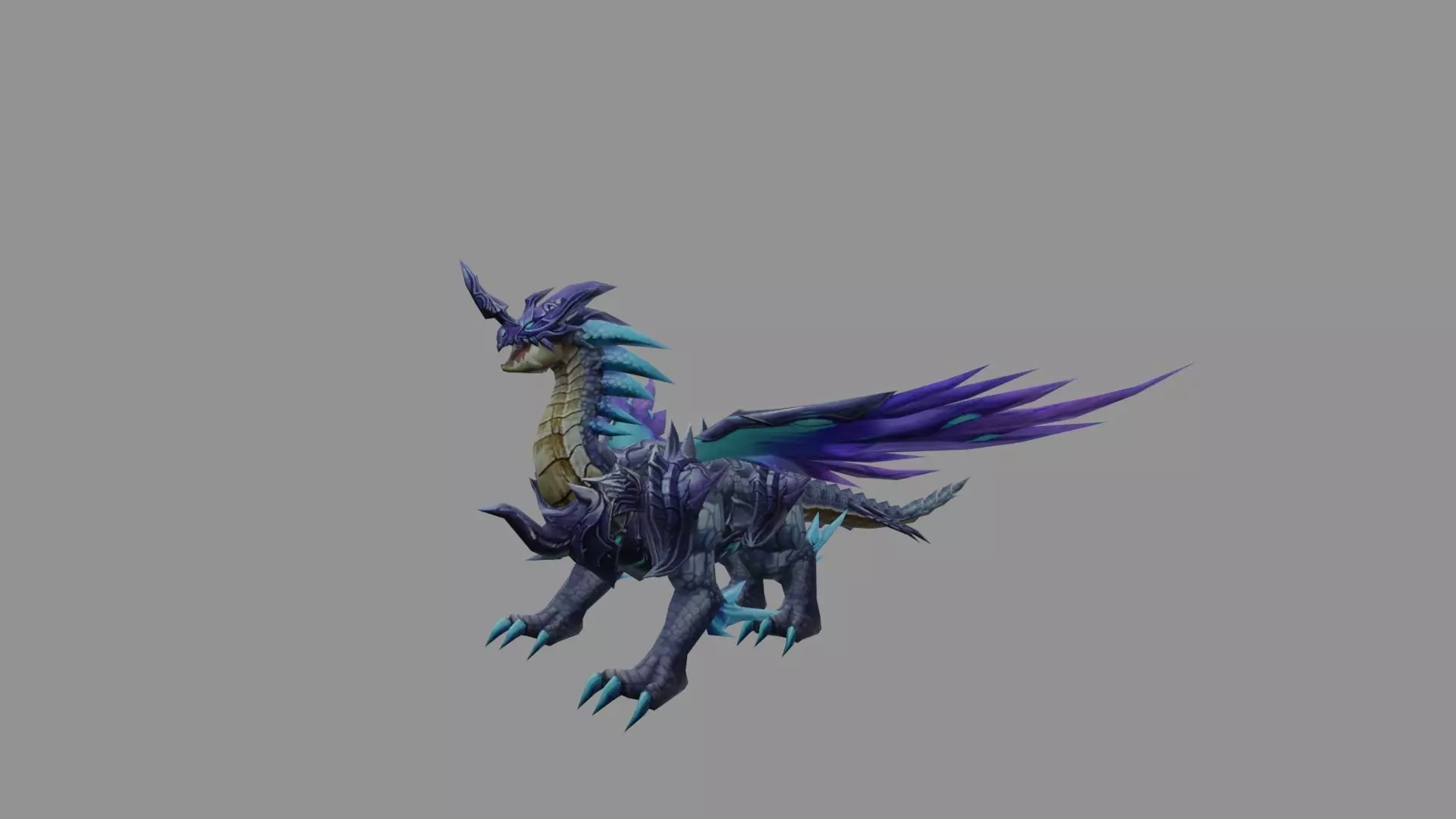 DrakPurple Fantasy Low Poly Low-poly 3D model_0