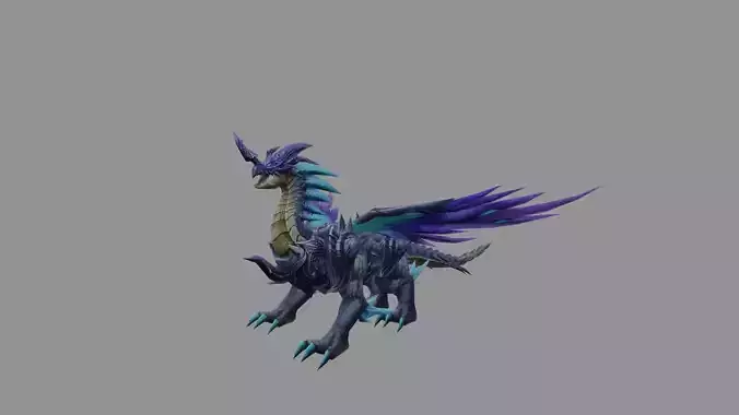 DrakPurple Fantasy Low Poly