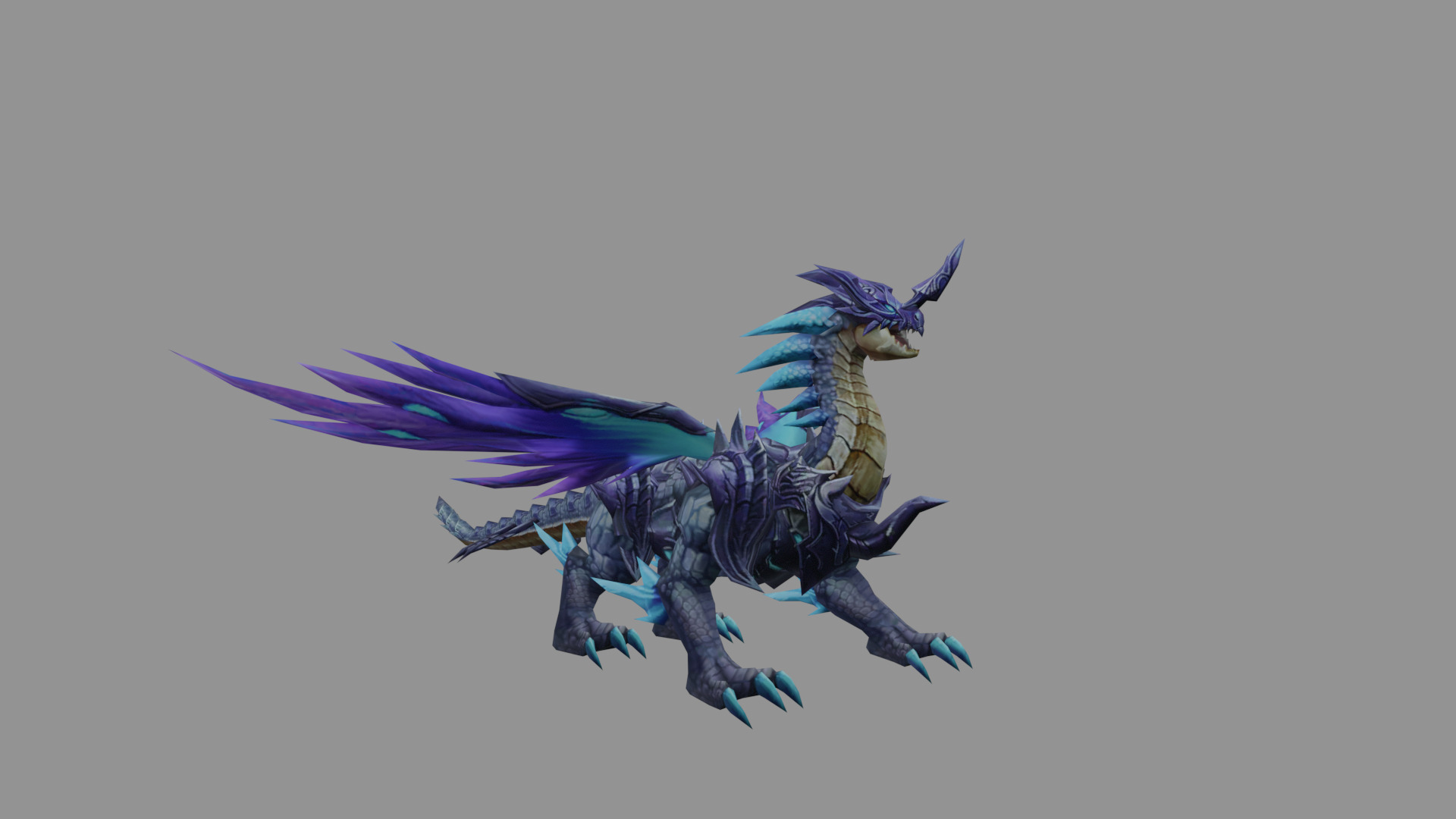 DrakPurple Fantasy Low Poly Low-poly 3D model_1