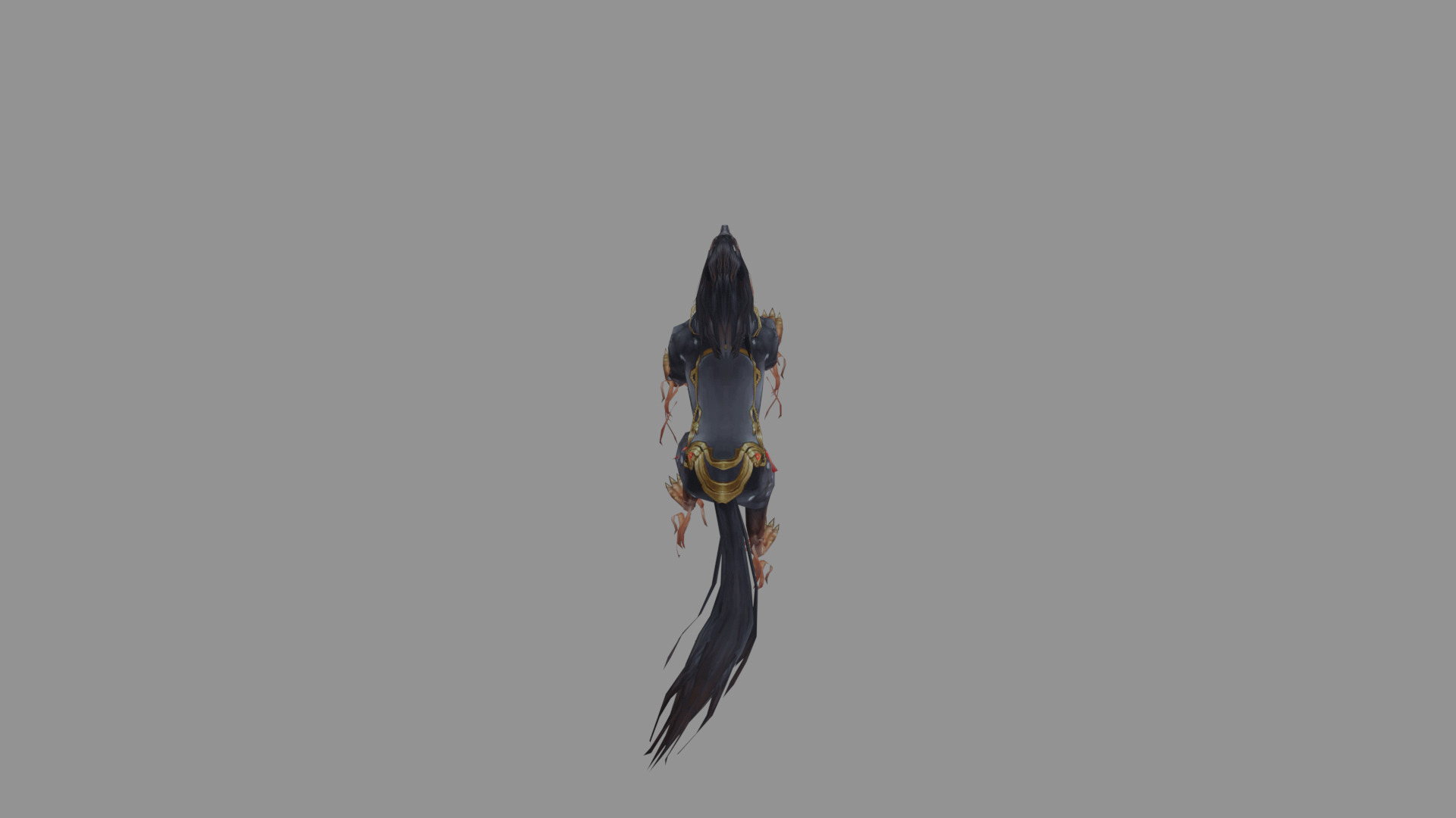 Dragon Wolf Low Poly Low-poly 3D model_3