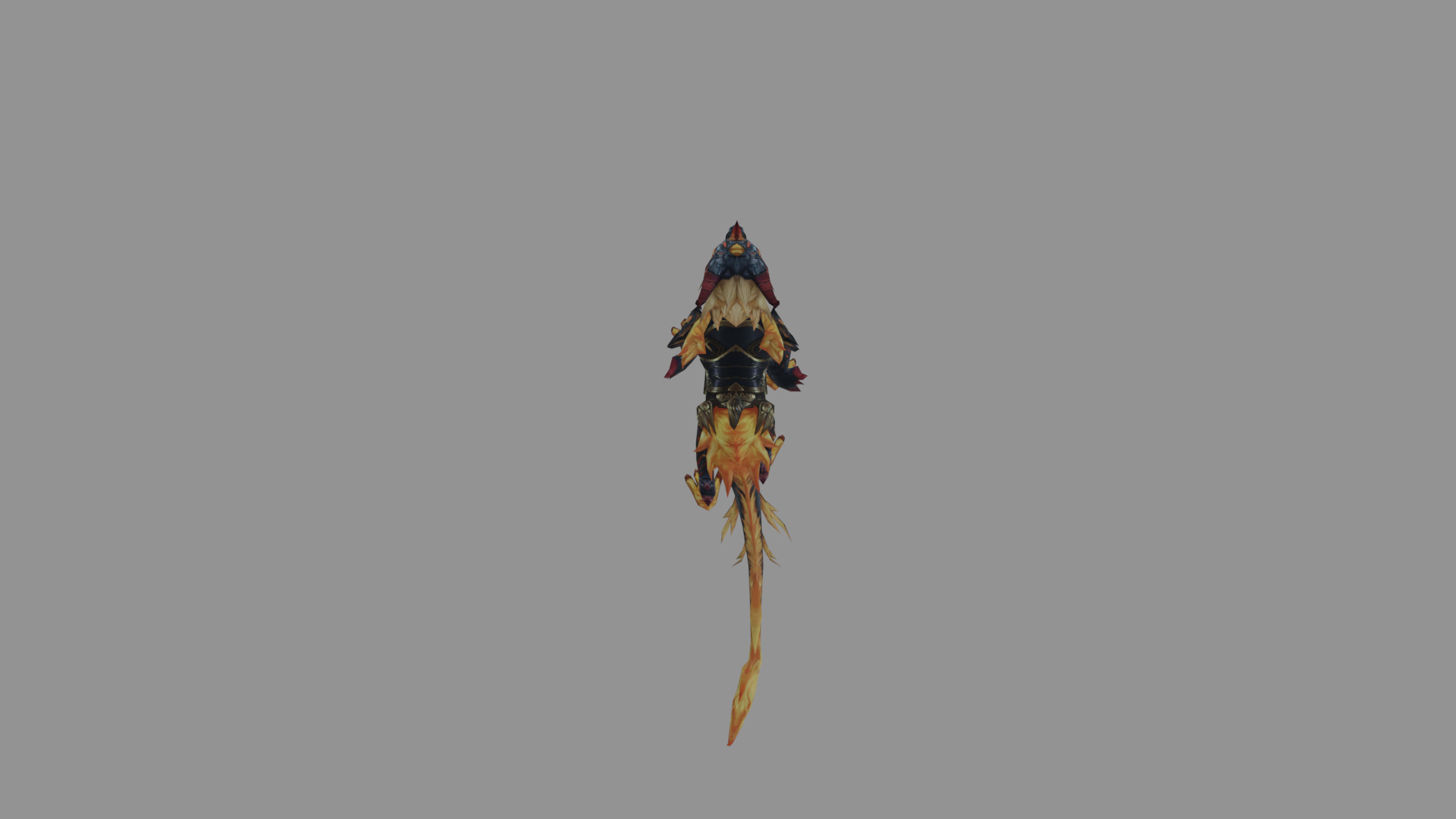 Dragon Flamies Low Poly Low-poly 3D model_3