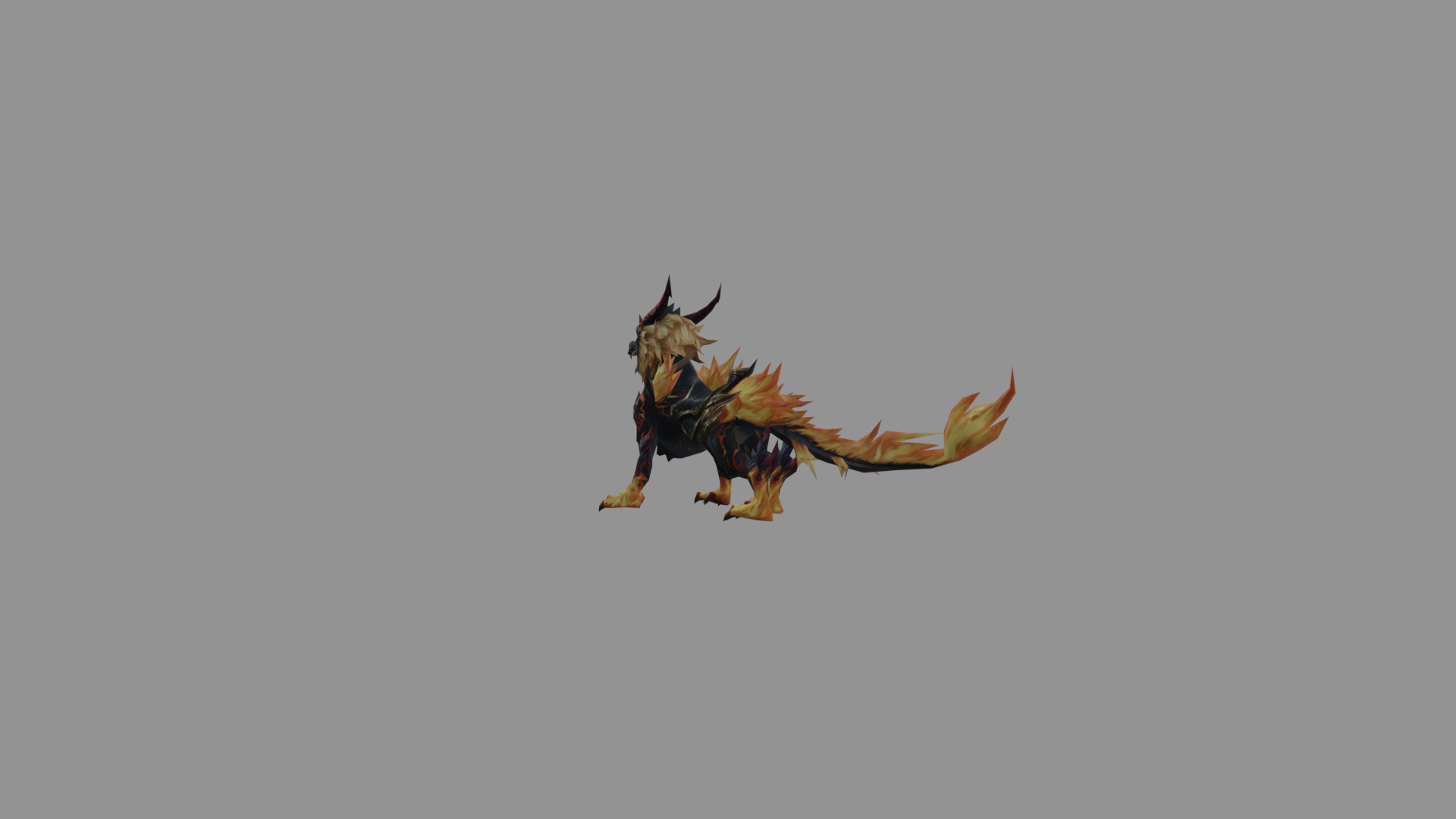 Dragon Flamies Low Poly Low-poly 3D model_5