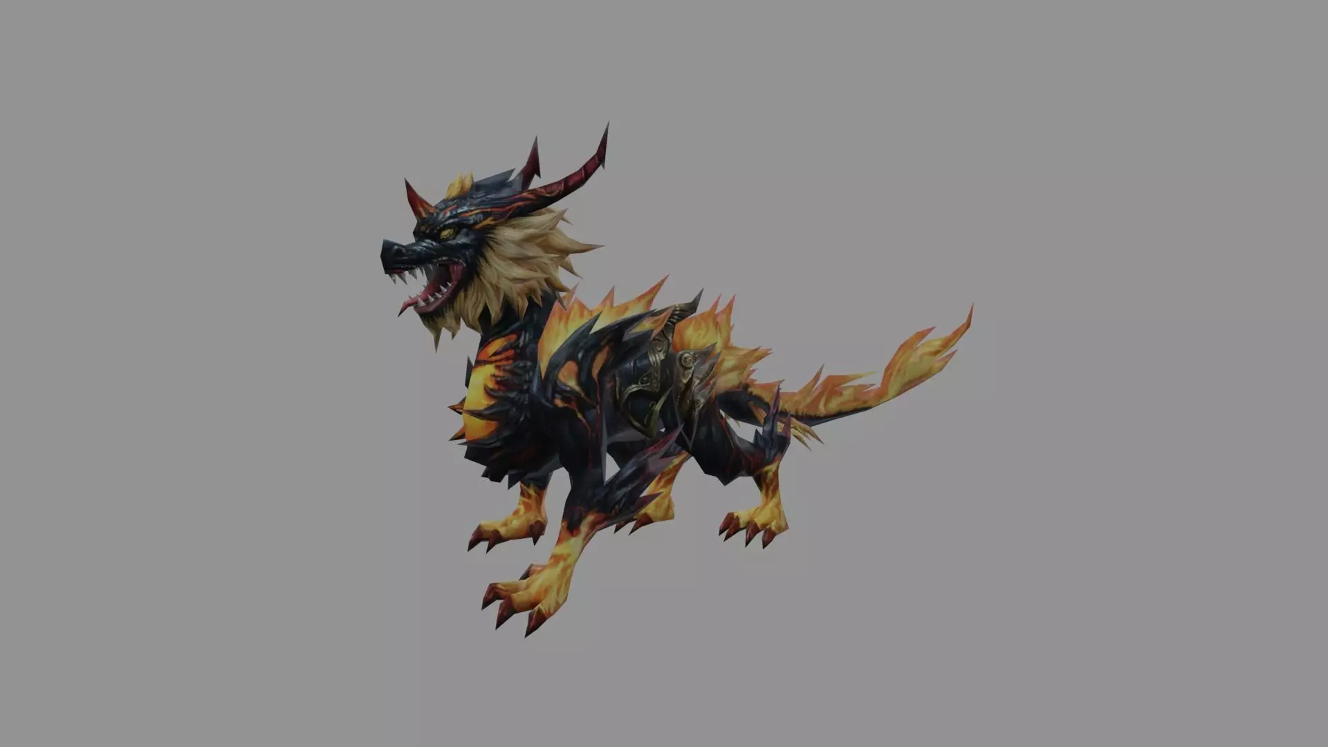 Dragon Flamies Low Poly Low-poly 3D model_0