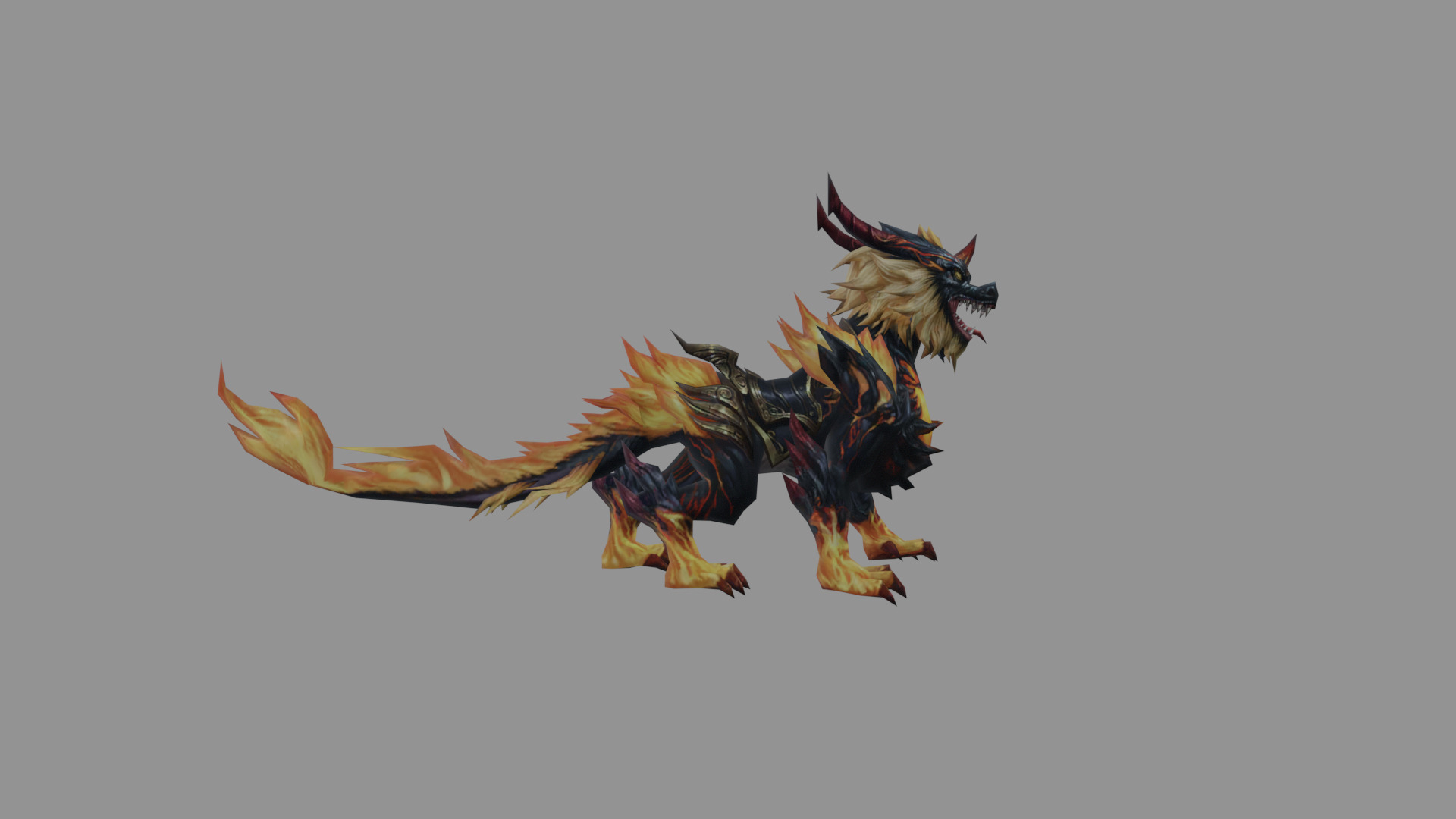 Dragon Flamies Low Poly Low-poly 3D model_2