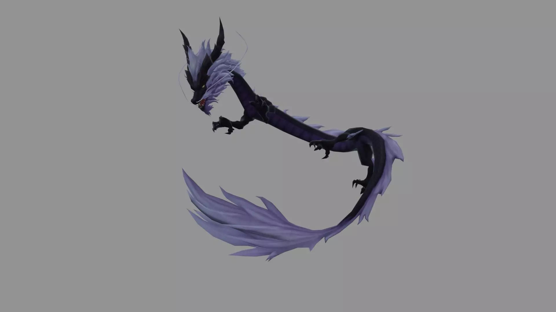 DarkPurp Dragon Fantasy Low Poly Low-poly 3D model_0