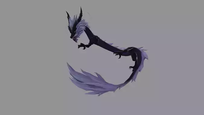 DarkPurp Dragon Fantasy Low Poly