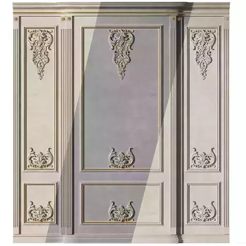 Wall Molding Low-poly 3D model