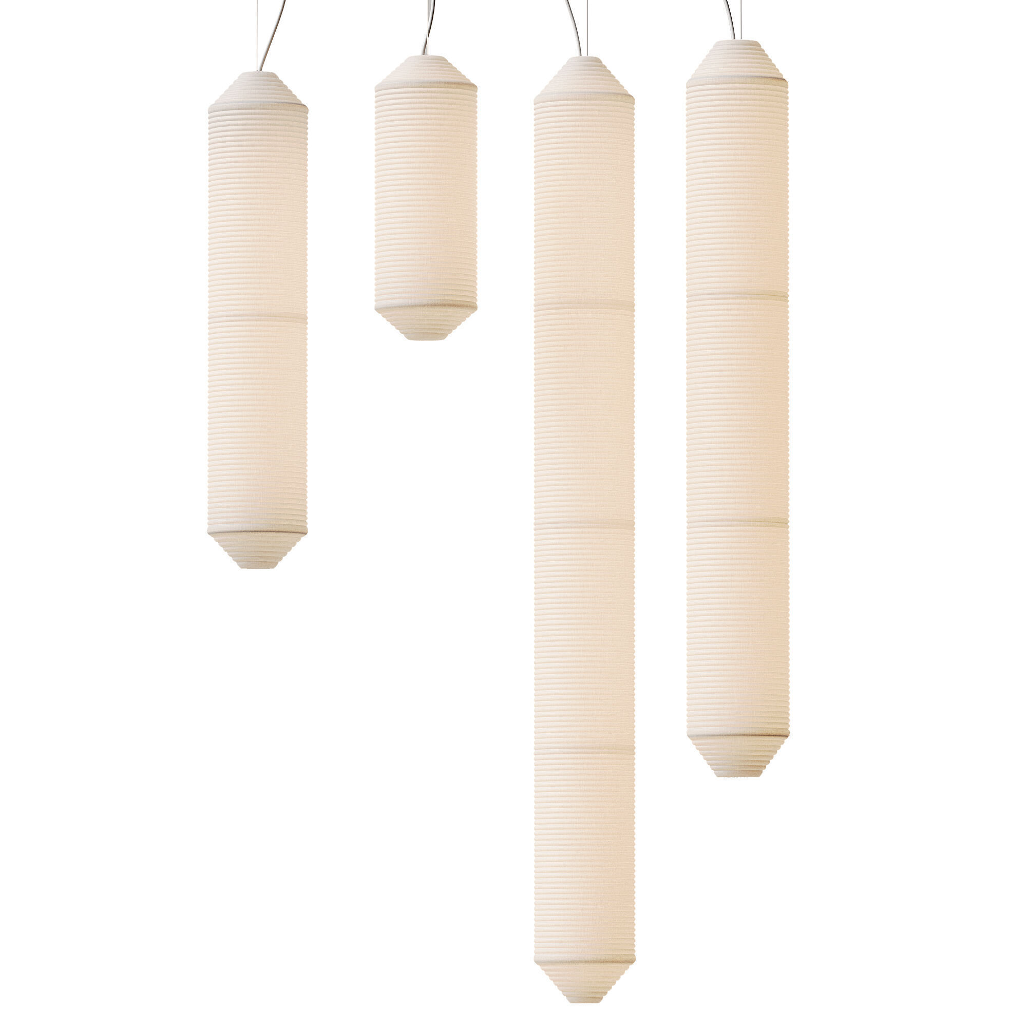 TEKIO VERTICAL Chandelier Low-poly 3D model_1