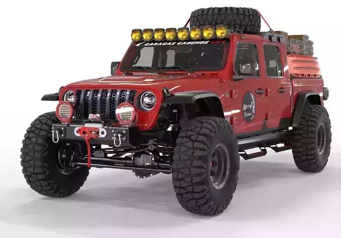 Jeep Gladiator Rubicon 2021  3D model