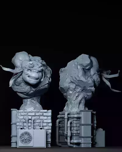 Donatello Bust TMNT Tortuga Ninja - STL