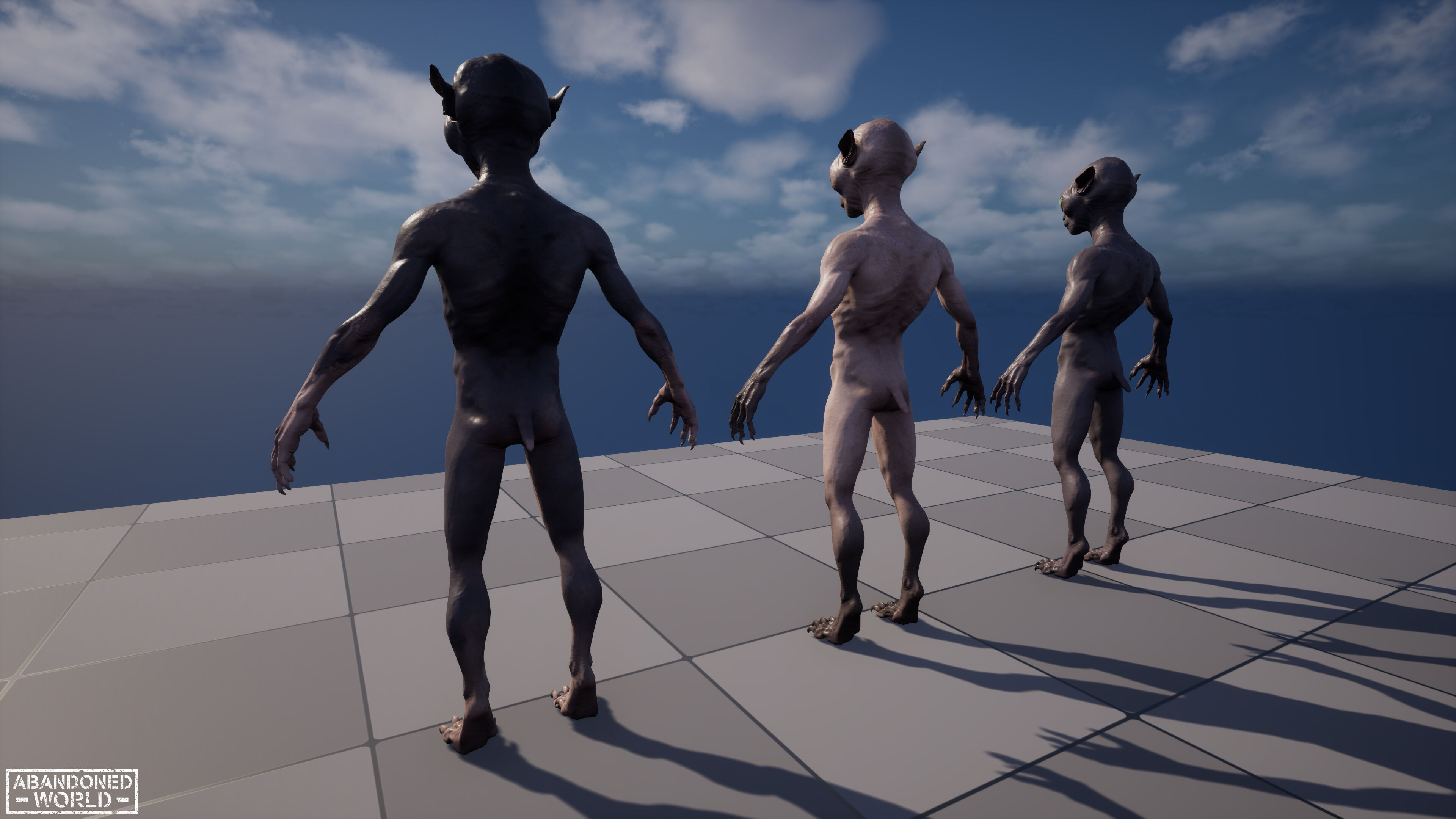 Alien Cat Low-poly 3D model_14