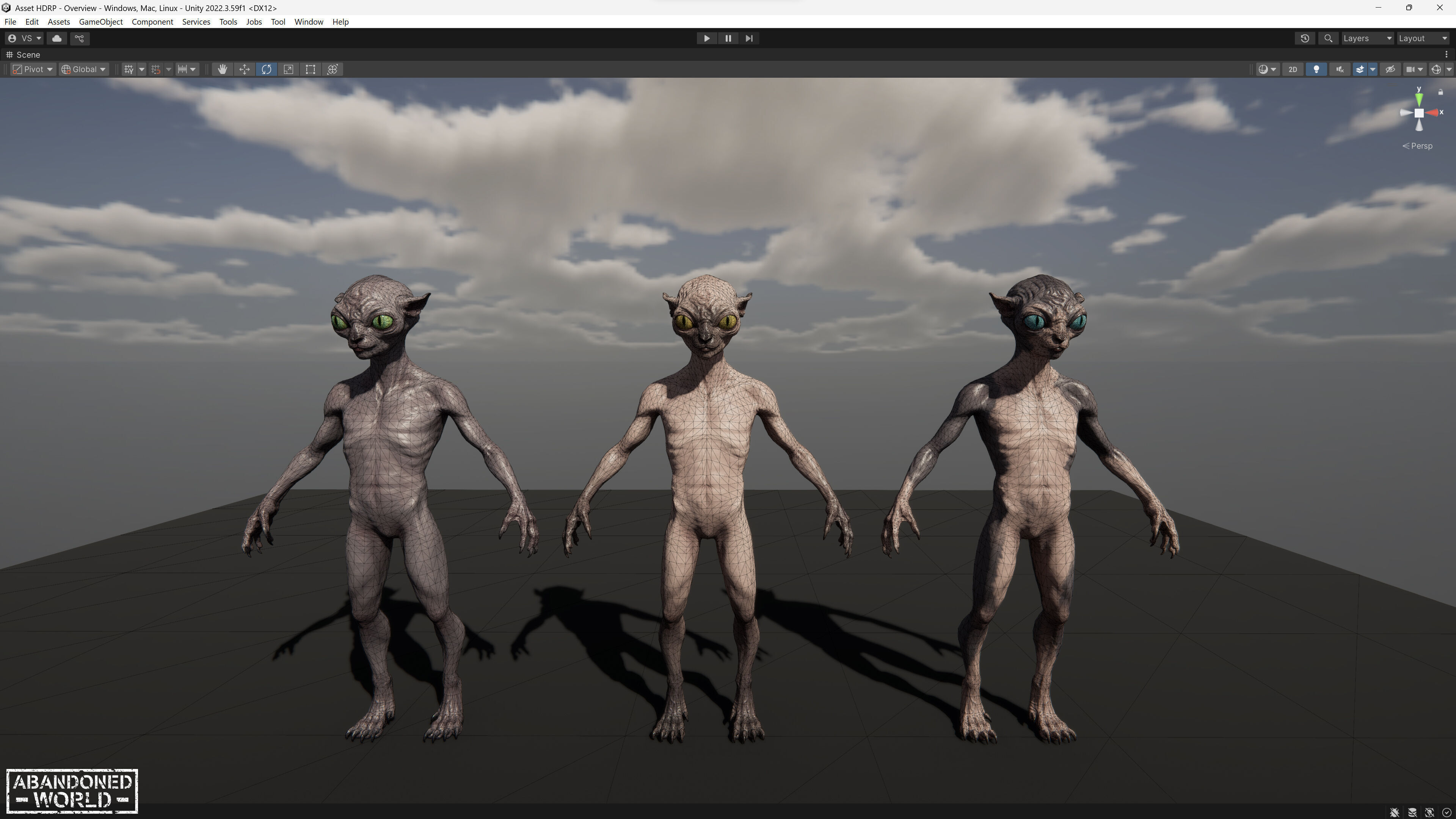 Alien Cat Low-poly 3D model_18