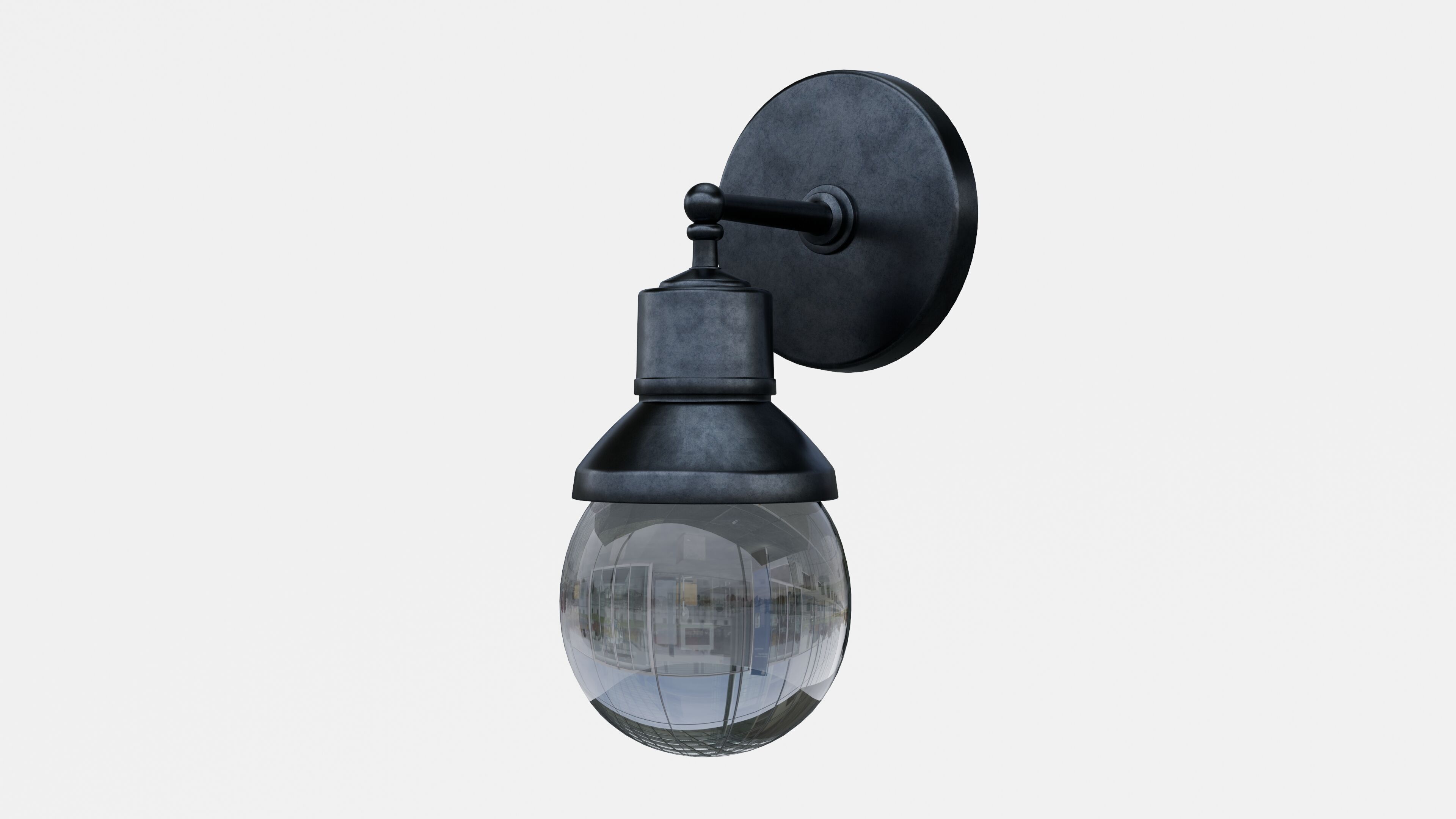 Wall Light 3D Model Low-poly 3D model_5