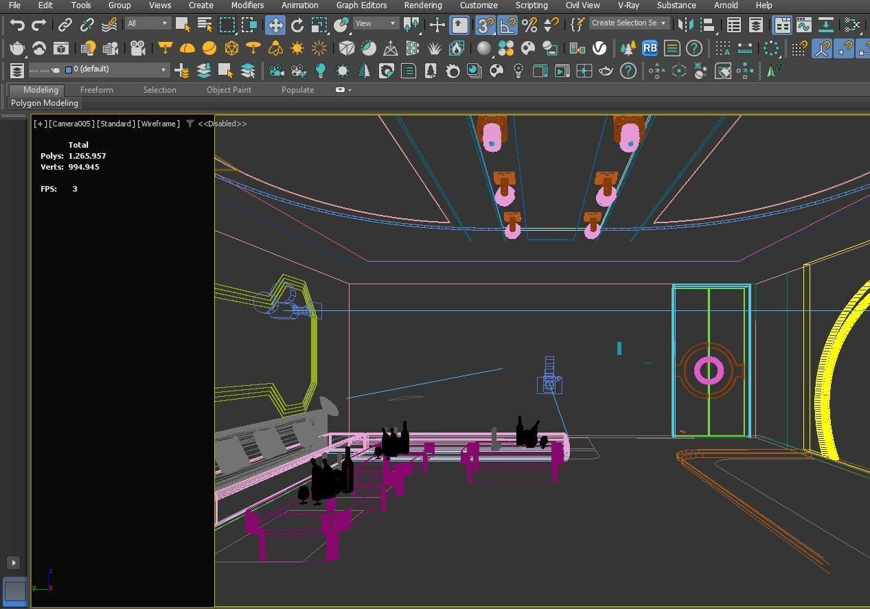 Luxury Modern Bar - Night  Club - KTV room 3D model 3D model_5