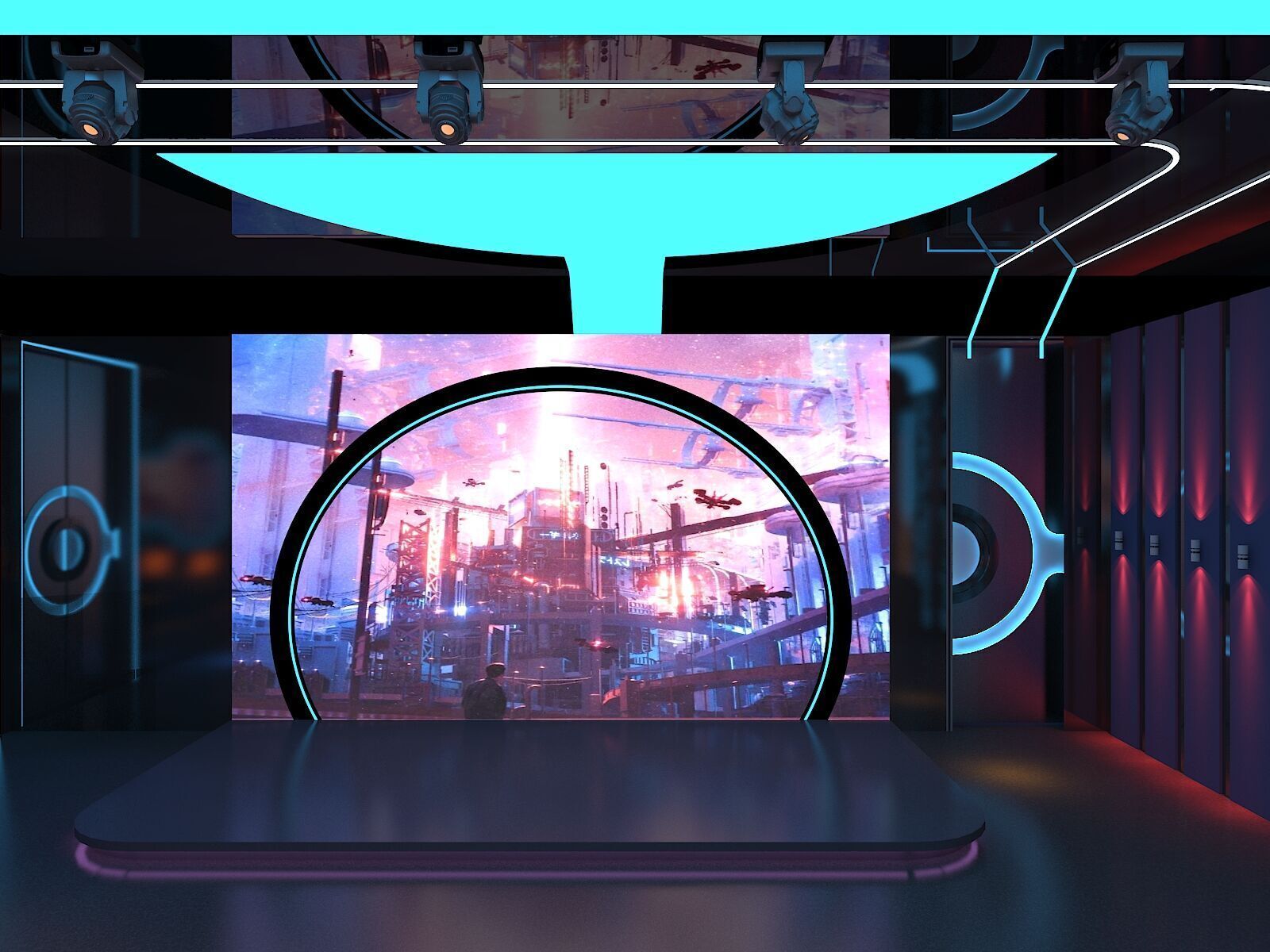 Luxury Modern Bar - Night  Club - KTV room 3D model 3D model_3