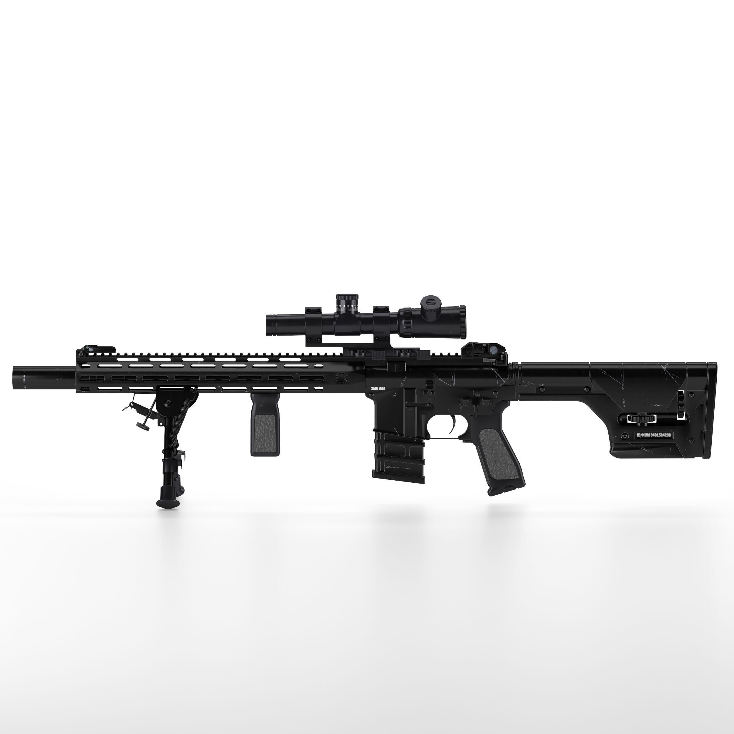 A and K Specialized DMR1 Low-poly 3D model_6