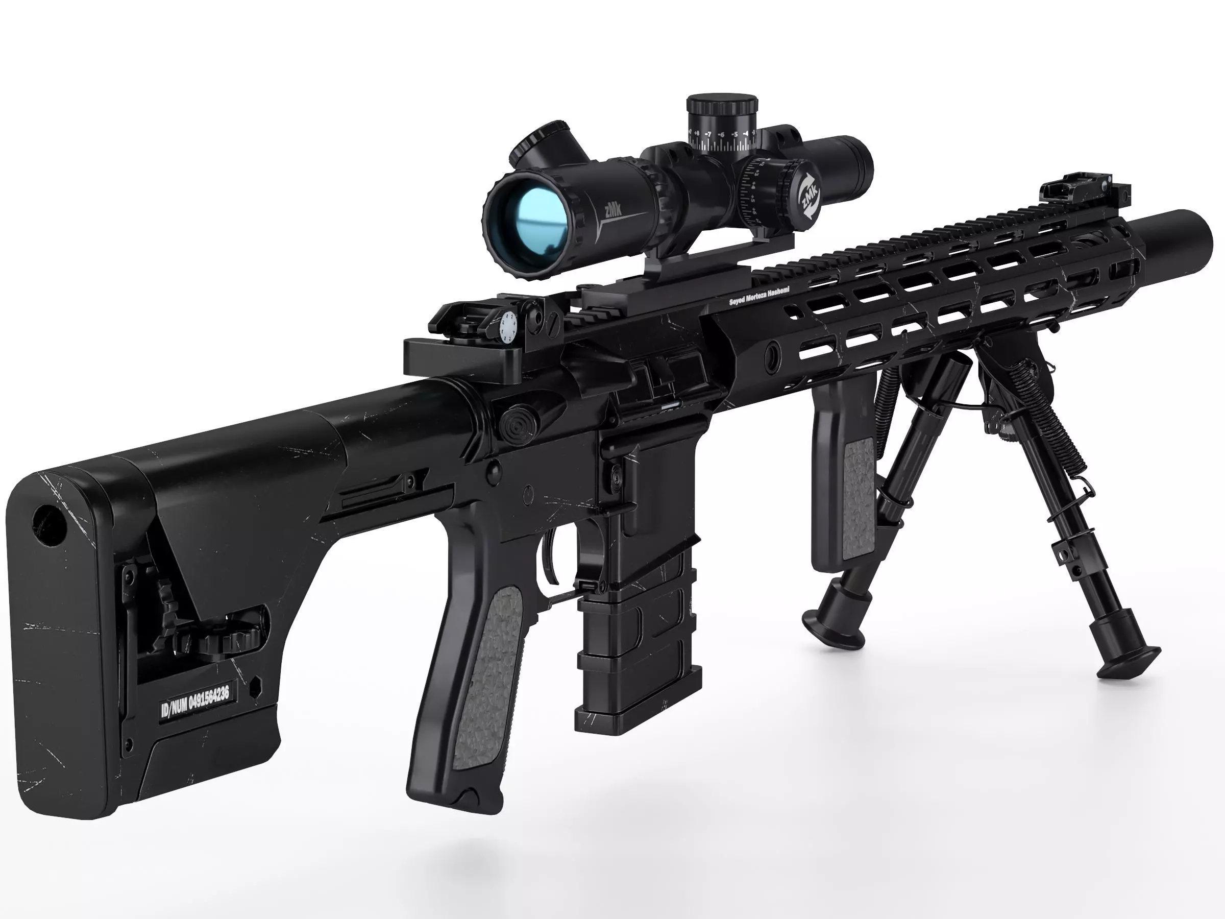 A and K Specialized DMR1 Low-poly 3D model_0