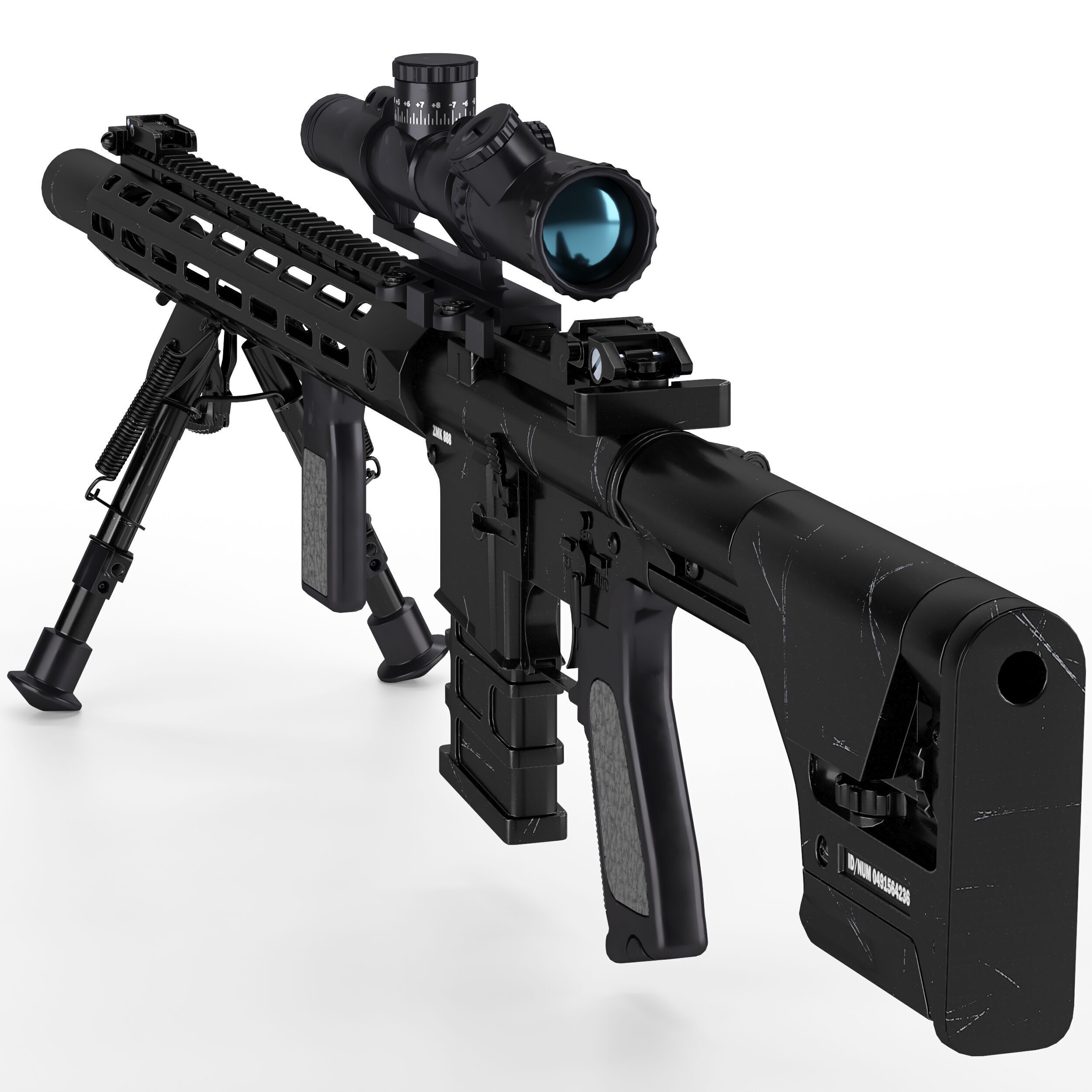 A and K Specialized DMR1 Low-poly 3D model_3