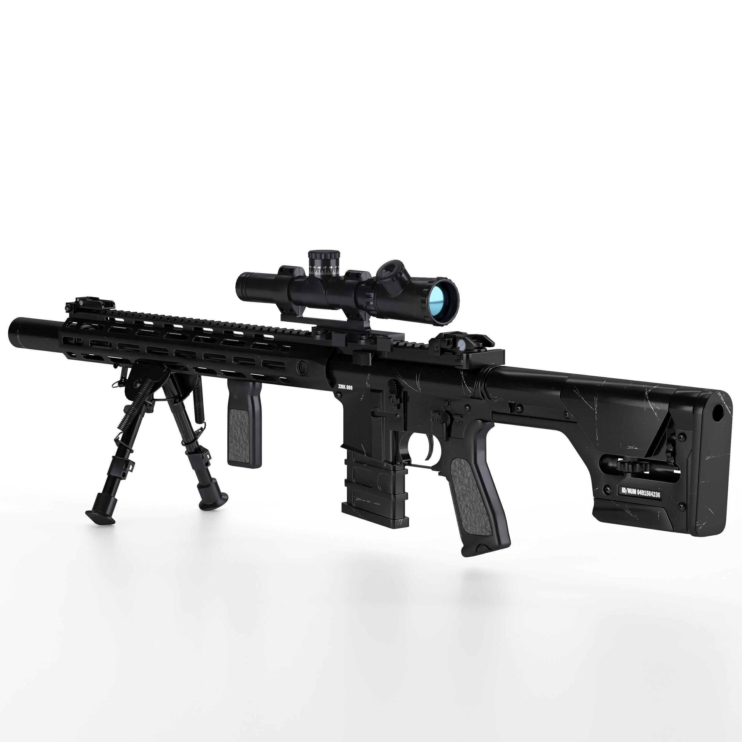 A and K Specialized DMR1 Low-poly 3D model_7