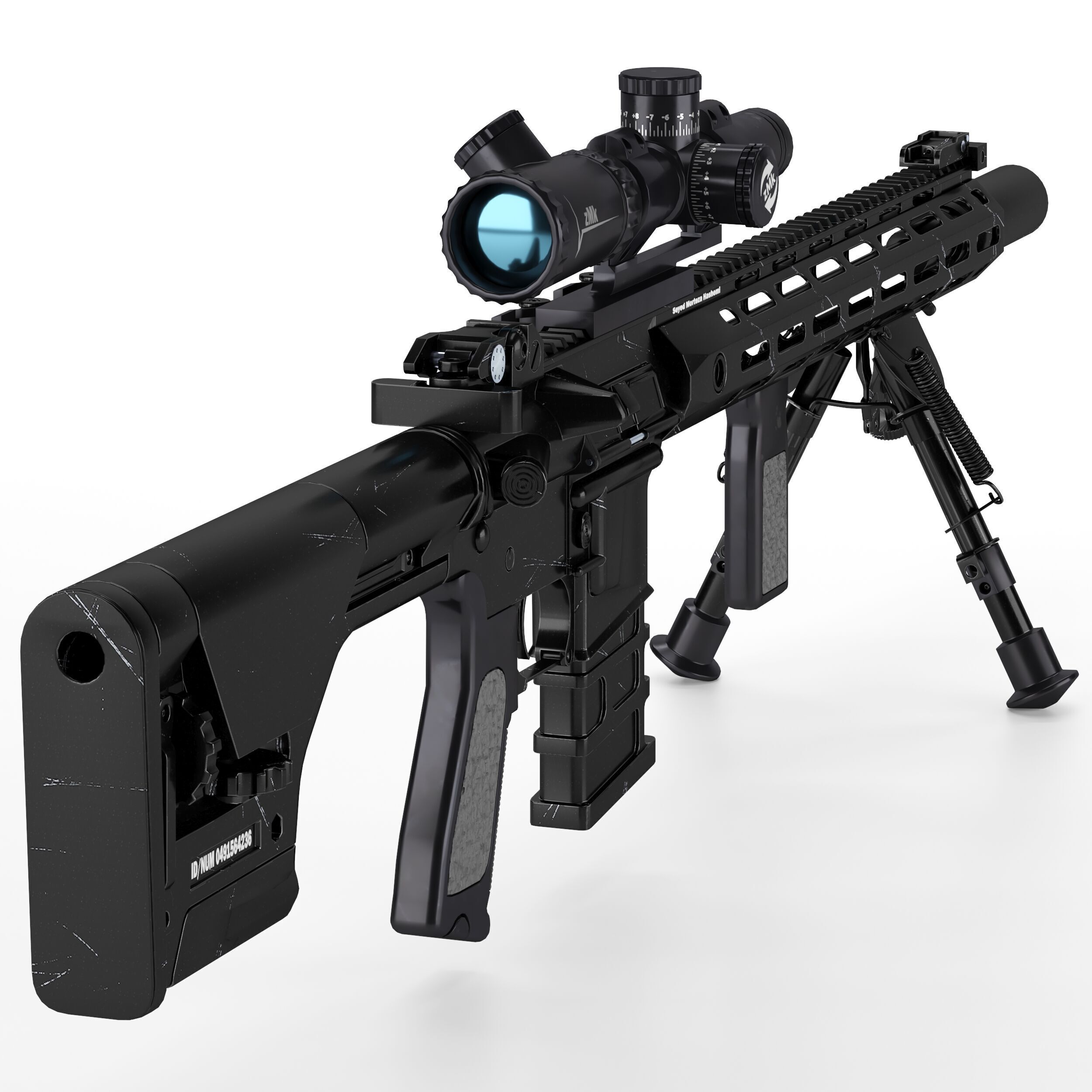 A and K Specialized DMR1 Low-poly 3D model_2