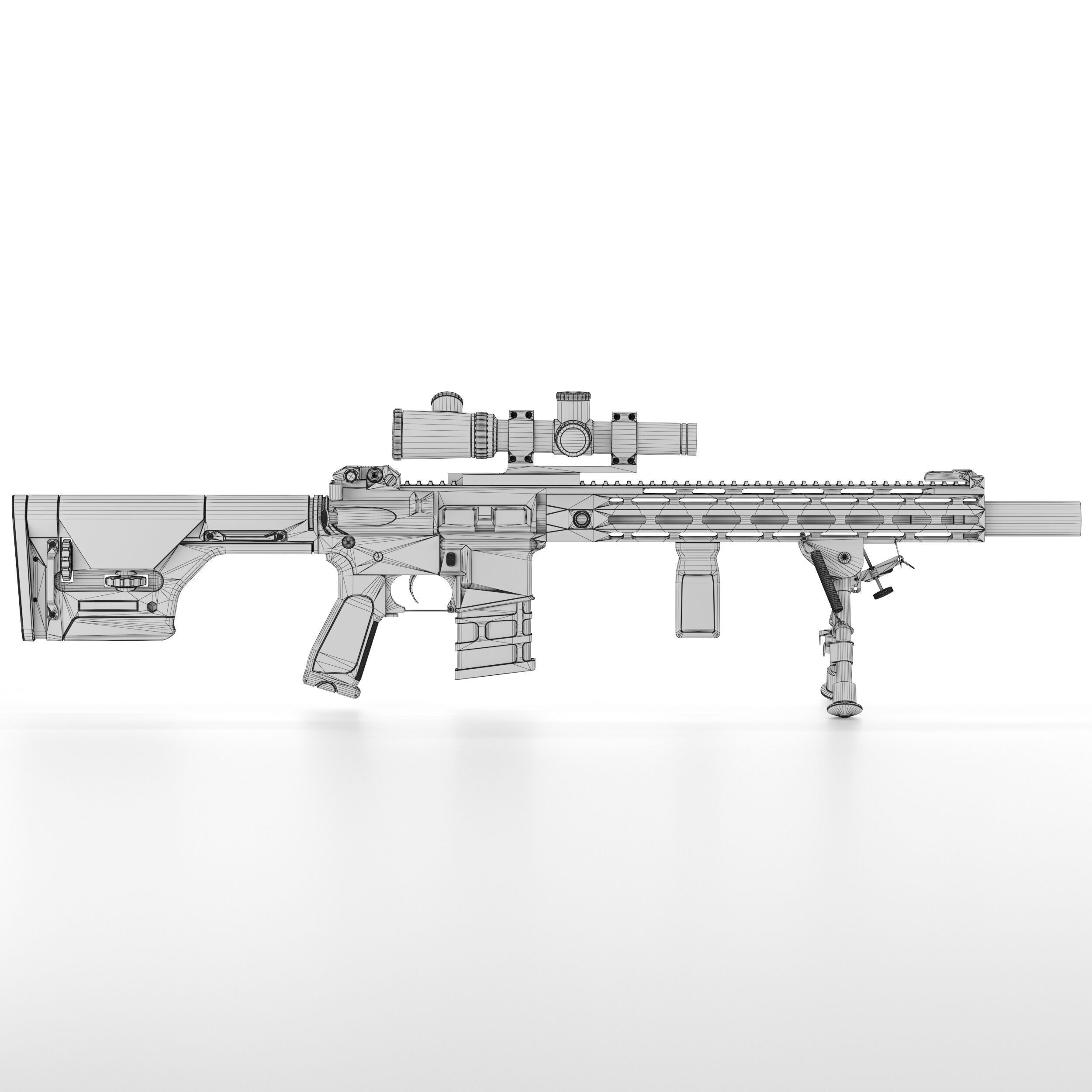A and K Specialized DMR1 Low-poly 3D model_12
