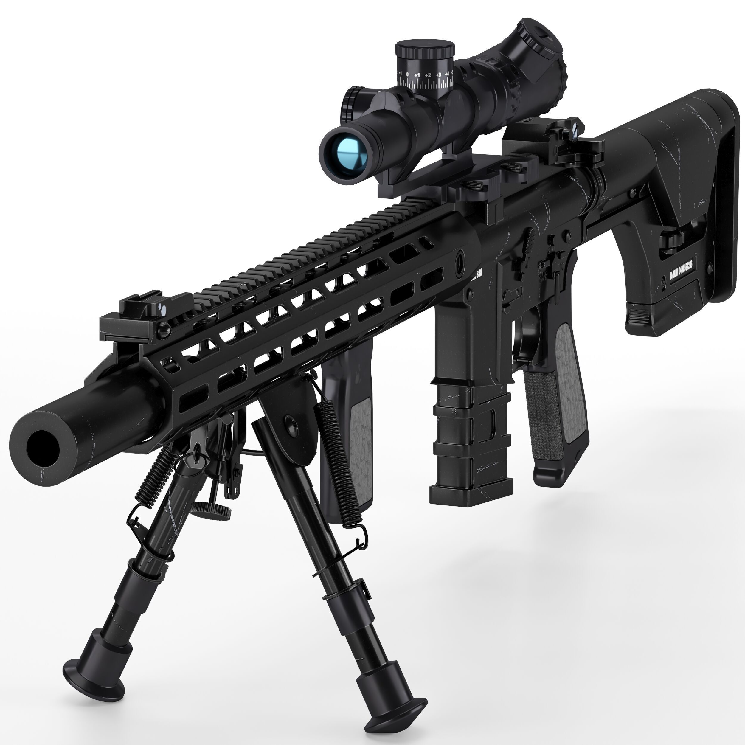 A and K Specialized DMR1 Low-poly 3D model_4