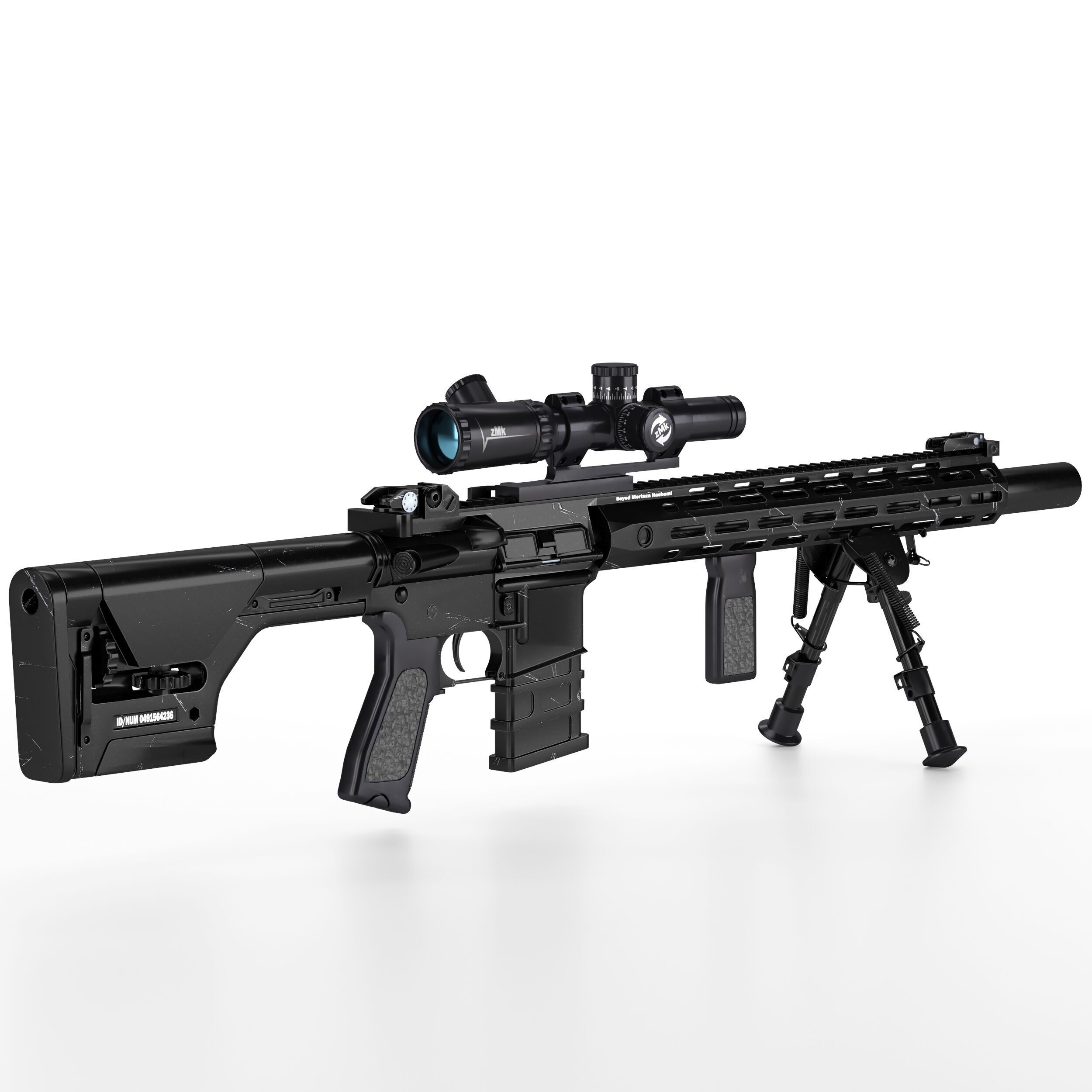 A and K Specialized DMR1 Low-poly 3D model_8