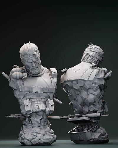 The Punisher Bust - STL 3D print model