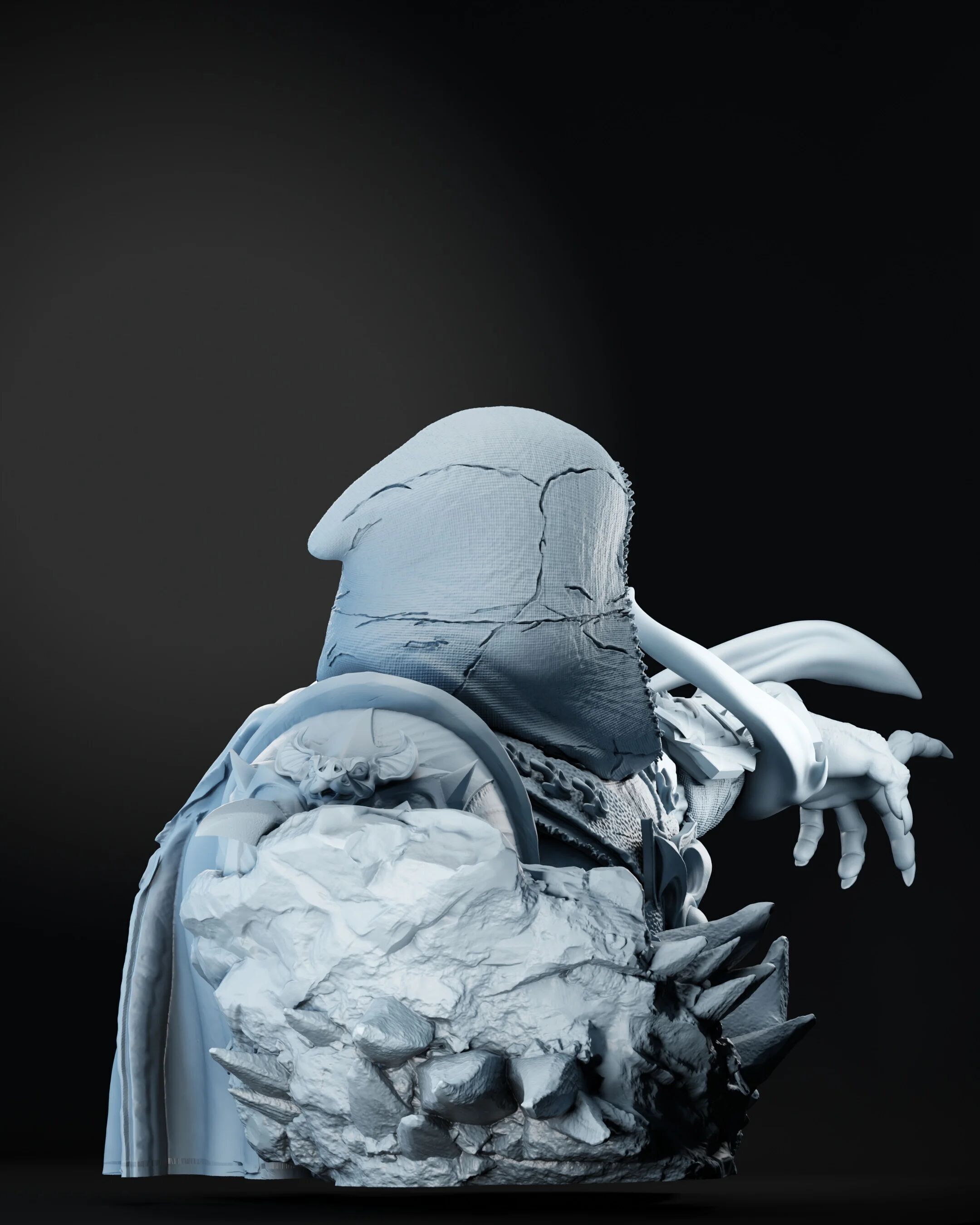 Skeletor Bust Master of the Universe - STL 3D print model_1