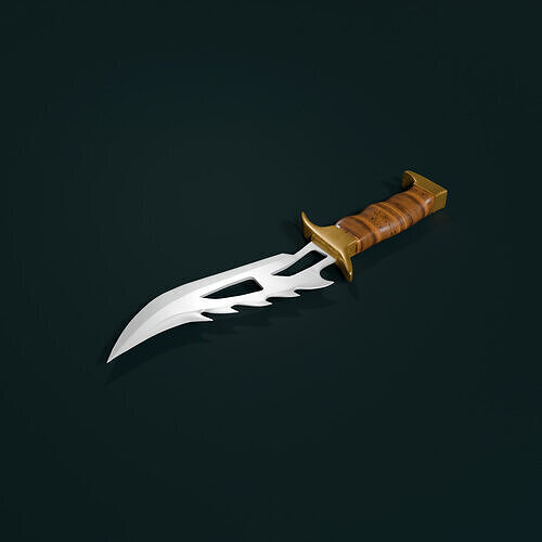 Zombie-knife  Free low-poly 3D model
