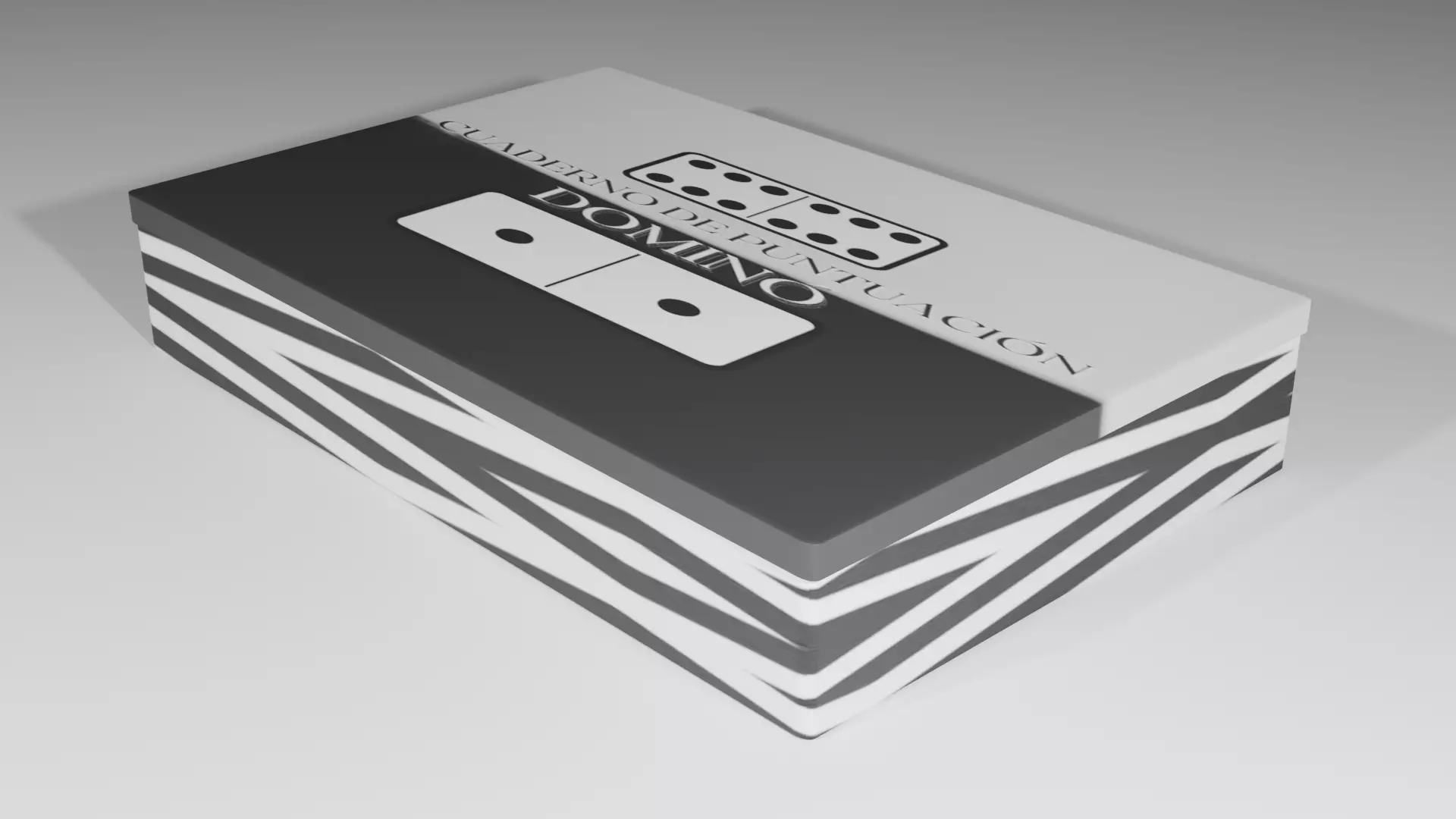 Caja de domino 3D model_0