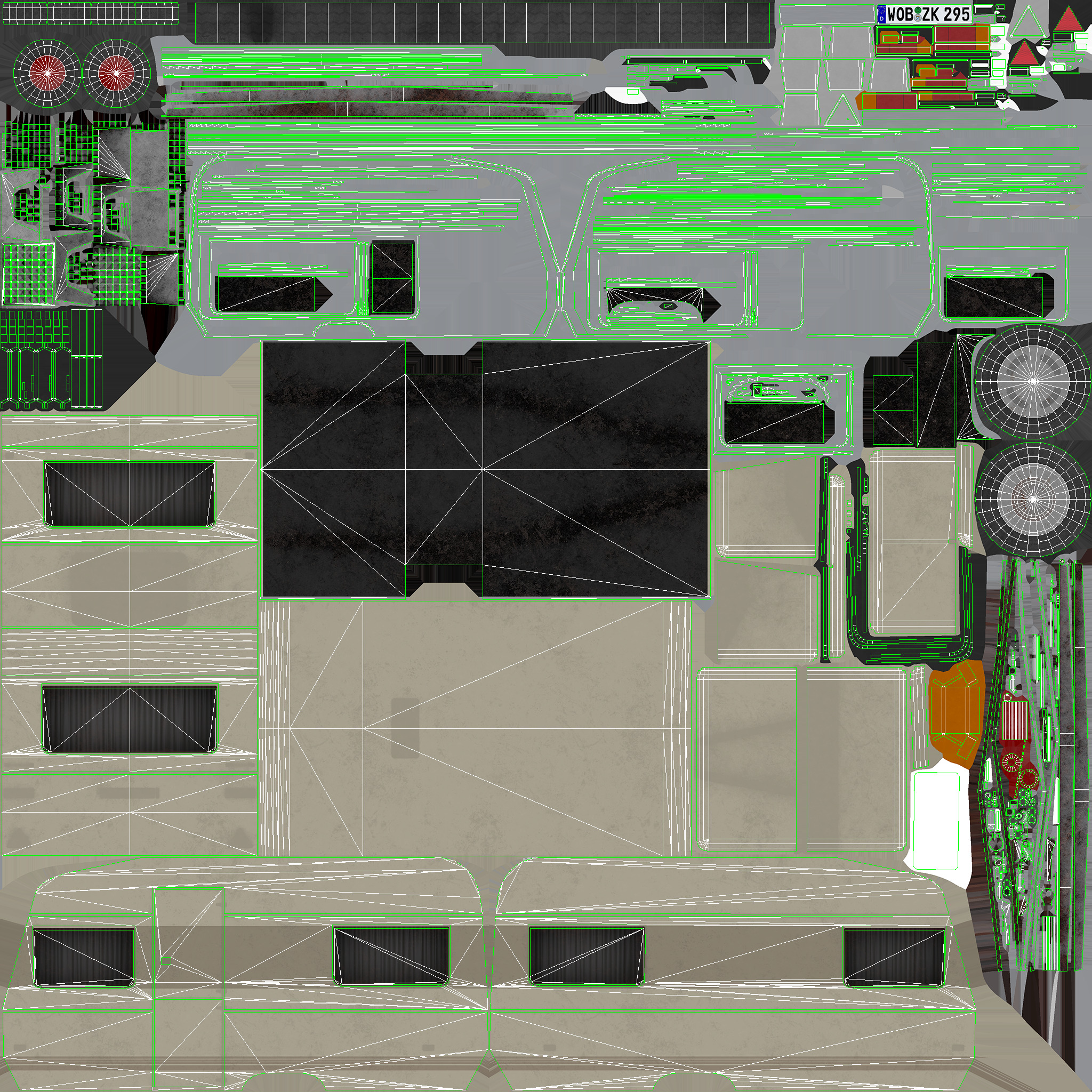 Caravan Trailer 6M Low-poly 3D model_19