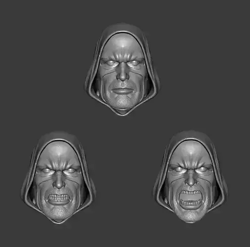 DC JSA HOURMAN EXPRESSIONS 3-PACK HEADSCULPT